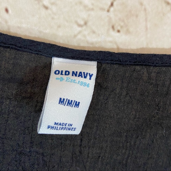 Old navy black long sleeve tunic top size medium - Picture 3 of 9